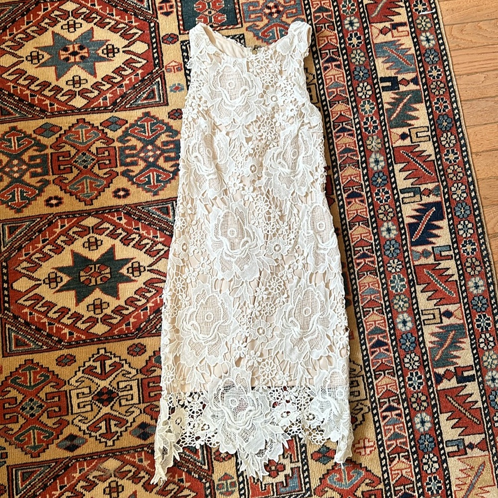 Loving Things - Mini White/Cream Floral Dress